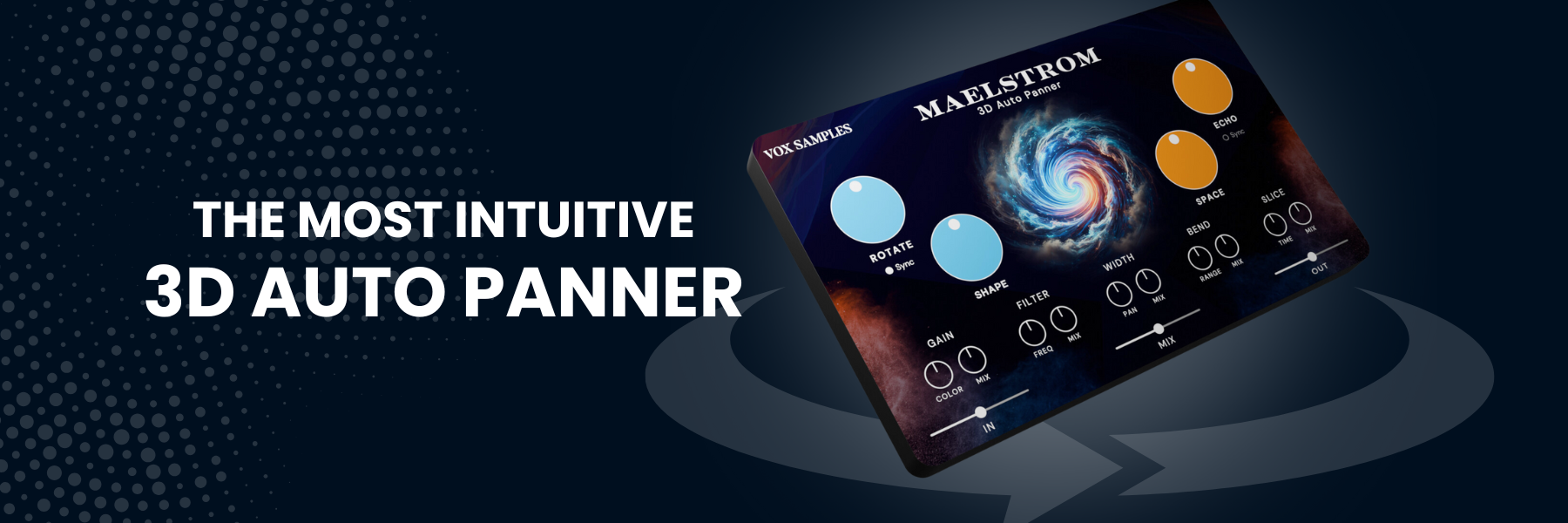 Maelstrom 3D Auto Panner Plugin Banner