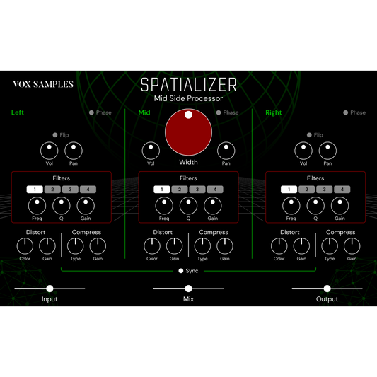 Spatializer Mid Side Processor Plugin