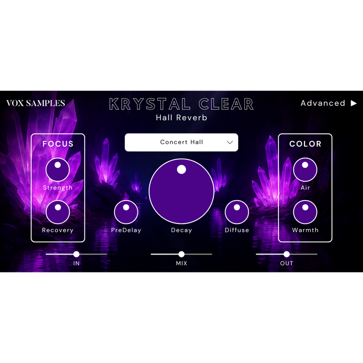 Krystal Clear Hall Reverb Plugin – Vox Samples
