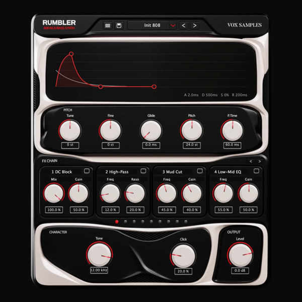 Rumbler 808 Kick/Bass Synth Plugin