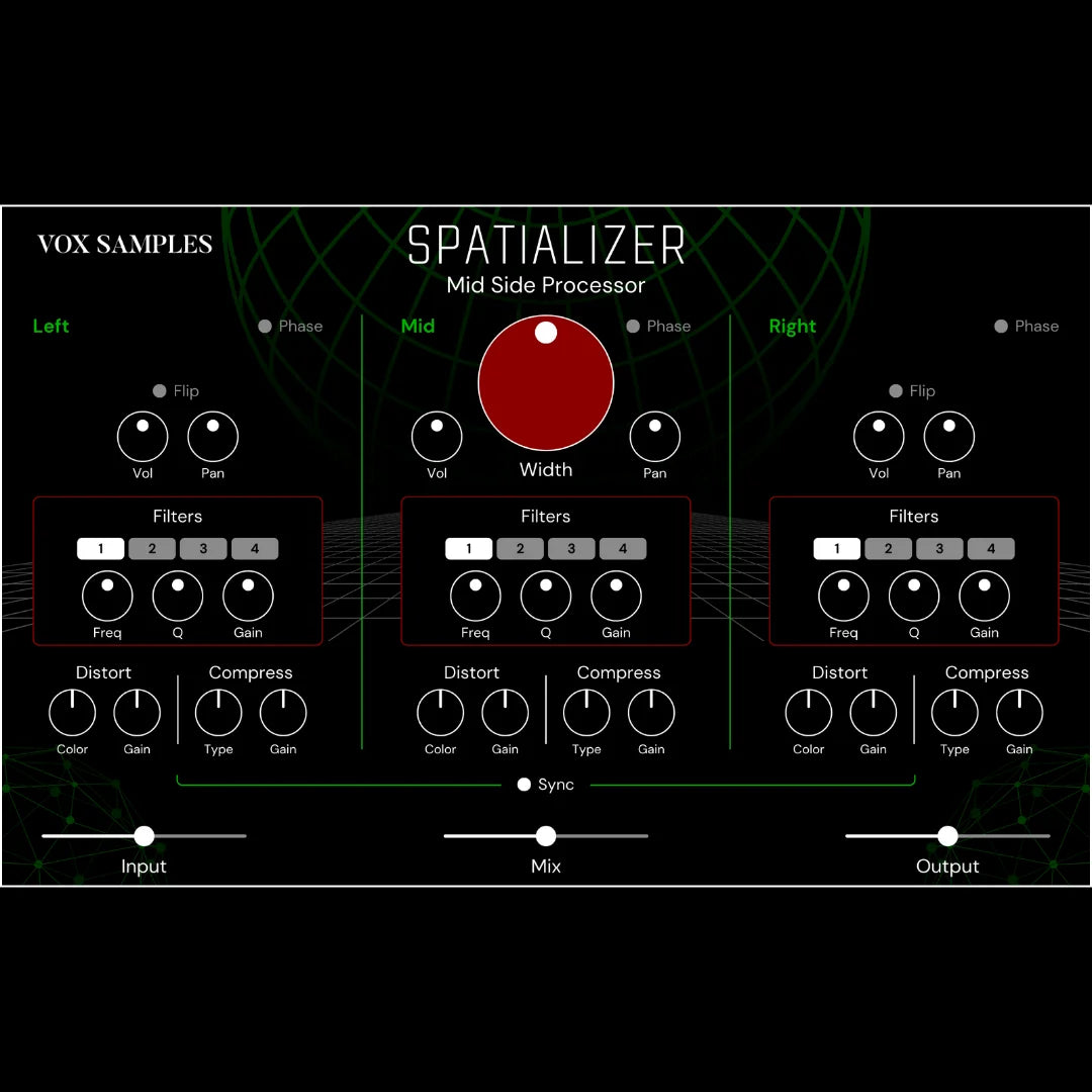 Spatializer Mid Side Processor Plugin