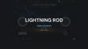 Lightning Rod Treble Booster quickstart: a DI rock riff through the plug-in while BOOST, RANGE, CRANK, IN and AMP turn, the lightning bolt striking with the booster's drive.