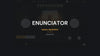 Enunciator Vocal EQ Effect quickstart: a dry pop vocal plays through the plug-in while CLEAN, PRESENCE, AIR and DE-ESS turn up, VOICE switches to HIGH and MIX blends in the dry voice, the curve card showing each cut.