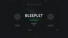 Bleeplet 8-Bit Effect quickstart: its main controls turning while audio plays