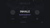 Inhale Reverse Reverb Effect quickstart: its main controls turning while audio plays