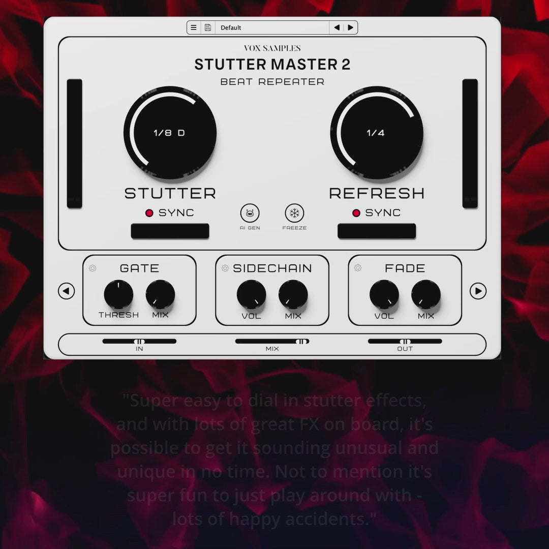 Stutter Master 2 Beat Repeater Plugin – Vox Samples