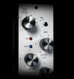 Air Max 2, FRESH: a pale-grey air EQ module with aluminium knobs