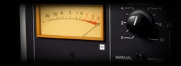 Reverse King 3, SATURATION: a tape machine’s electronics panel with a lit VU meter and record and reproduce controls
